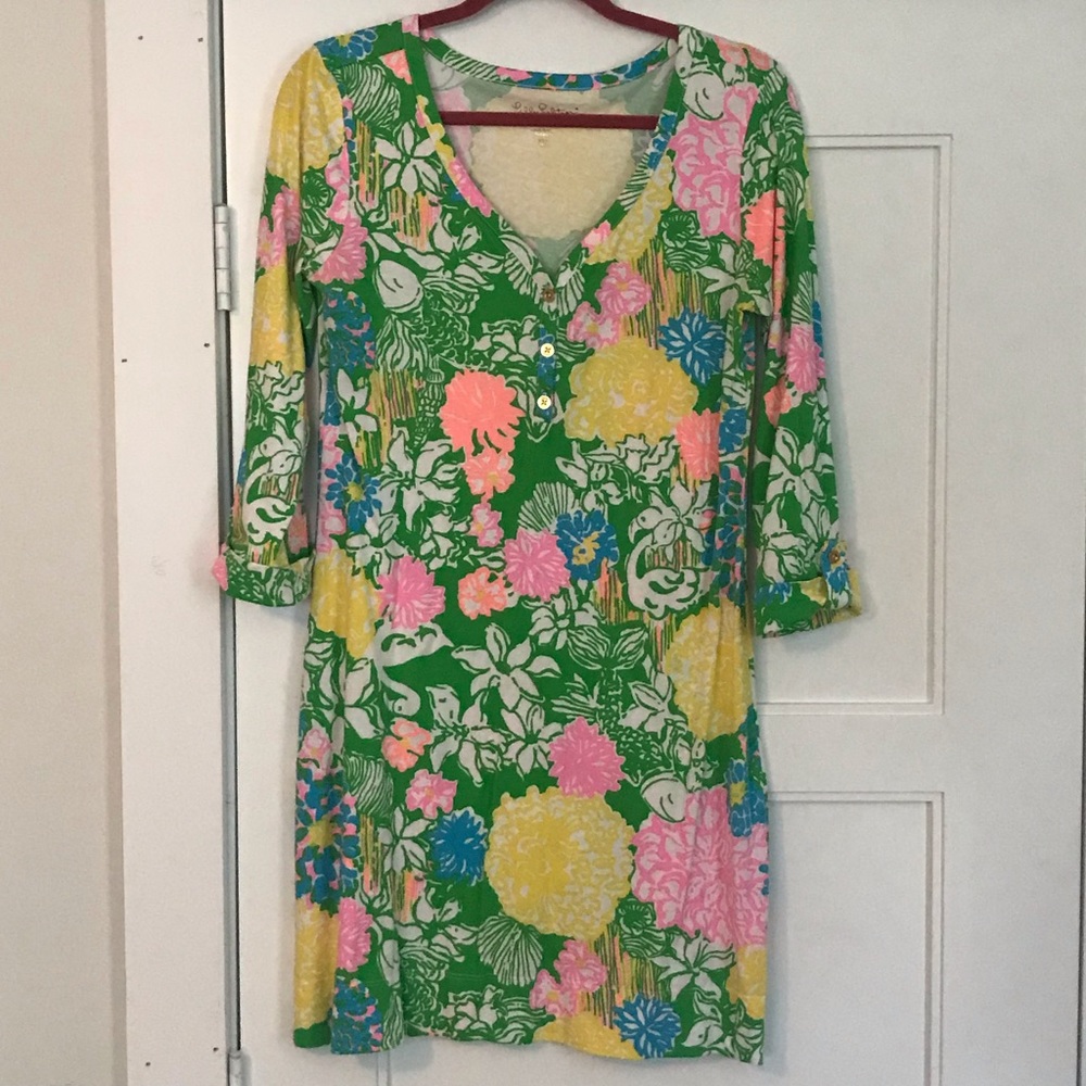 Lilly Pulitzer colorful floral mini dress